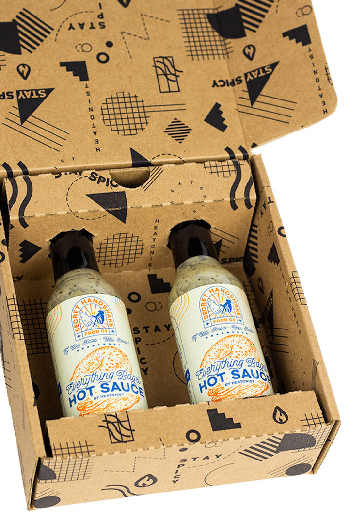 Secret Handshake Food Co Everything Bagel Hot Sauce 2-Pack W2
