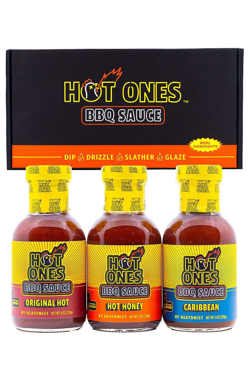 Hot Ones BBQ Trio Pack (Original / Hot Honey / Caribbean) W8