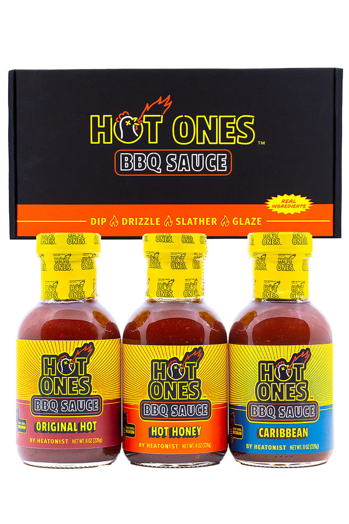 Hot Ones BBQ Trio Pack (Original / Hot Honey / Caribbean) W8