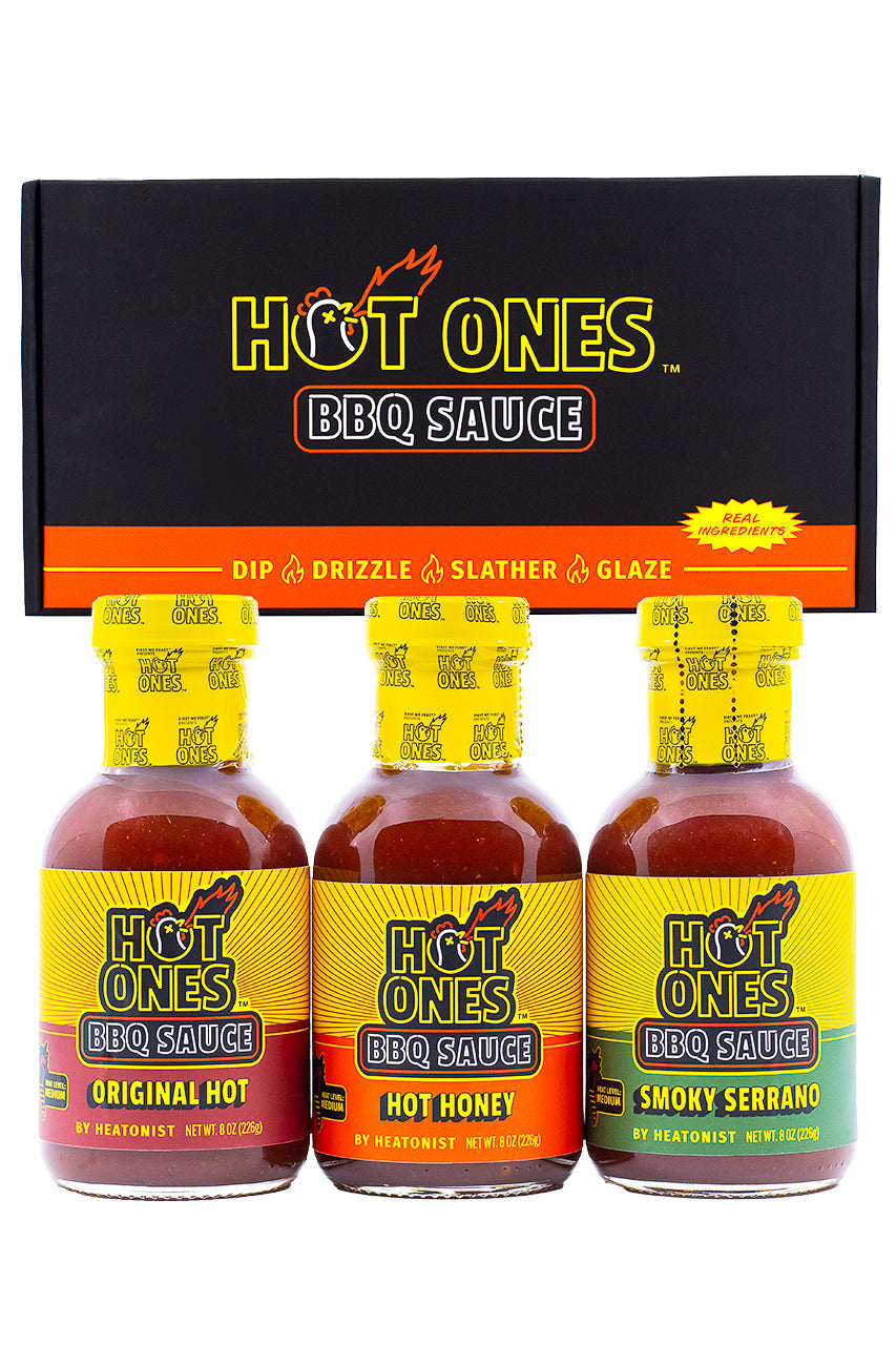 Hot Ones BBQ Trio Pack (Original / Hot Honey / Smoked Serrano) V9