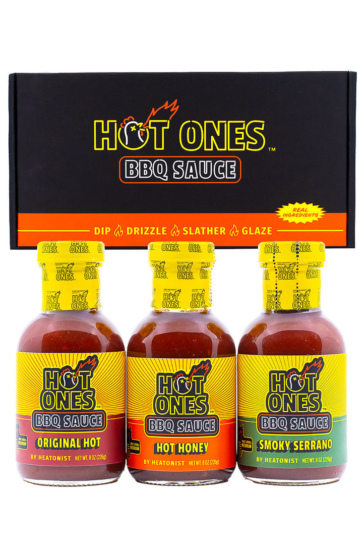 Hot Ones BBQ Trio Pack (Original / Hot Honey / Smoked Serrano) V9