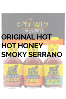 Hot Ones BBQ Trio Pack (Original / Hot Honey / Smoked Serrano) V9