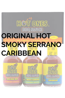 Hot Ones BBQ Trio Pack (Original / Smoked Serrano / Caribbean) P4