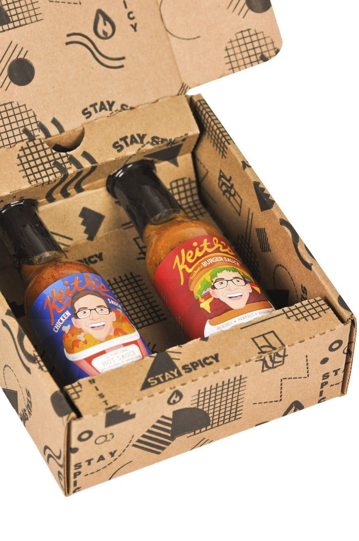 Chicken & Burger Hot Sauce Duo Pack | Keith's O5